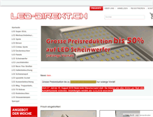Tablet Screenshot of led-direkt.ch